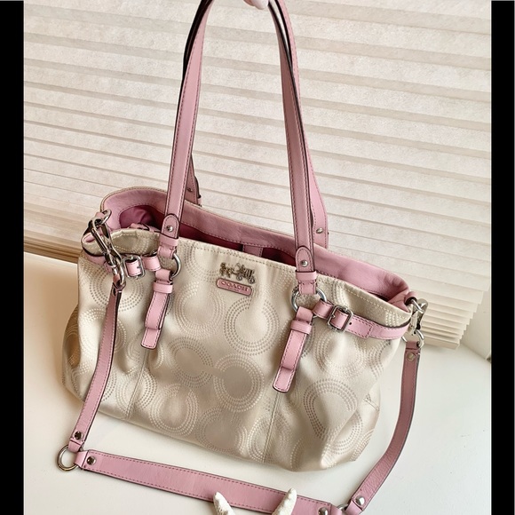 Coach Madison Op Art Dotted Shoulder Bag-NeverUsed